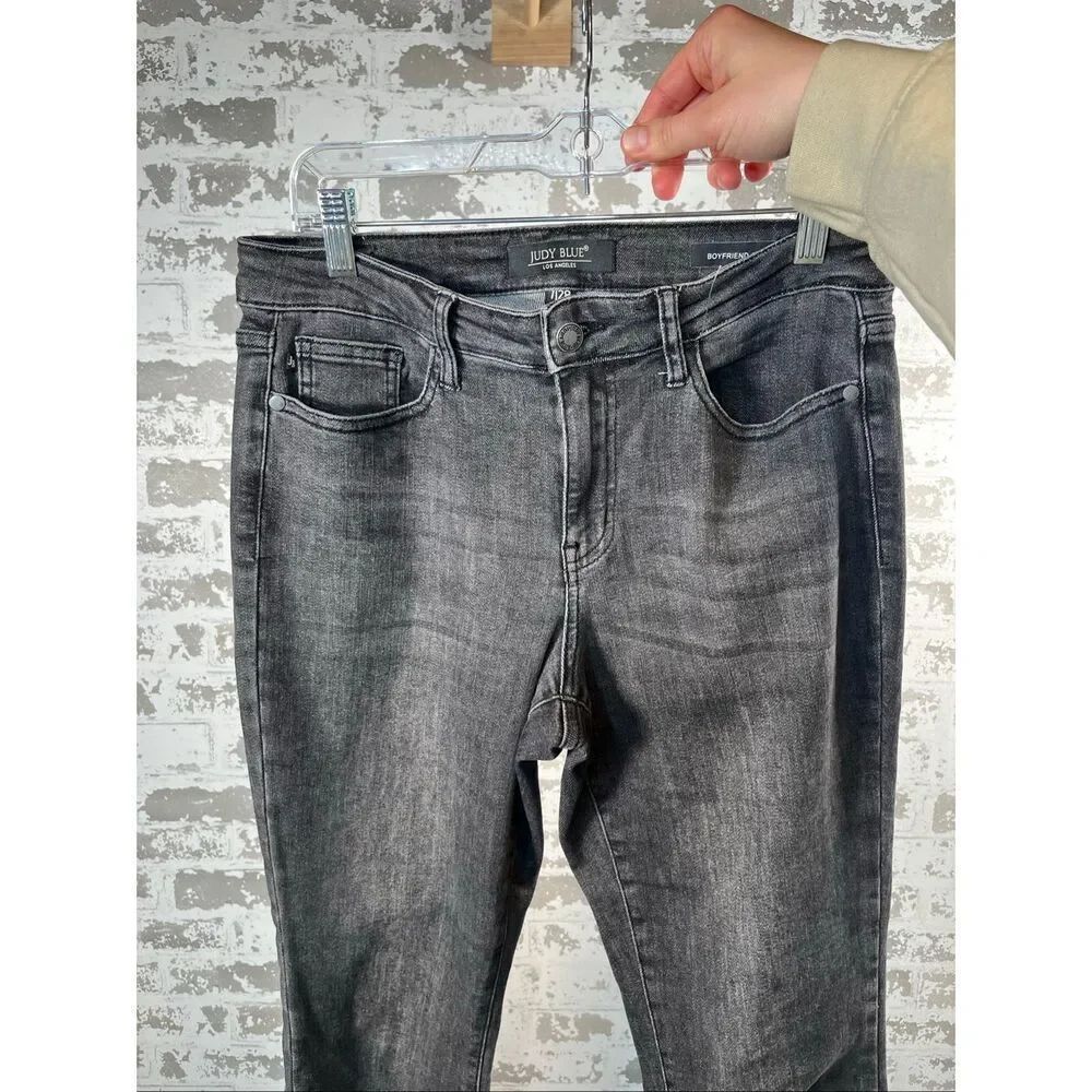 Judy blue | women black boyfriend fit denim jeans